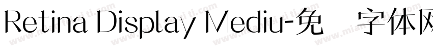 Retina Display Mediu字体转换